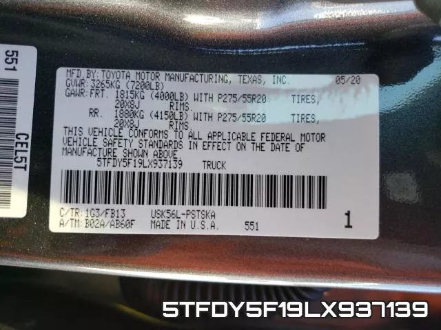 5TFDY5F19LX937139 фото 2