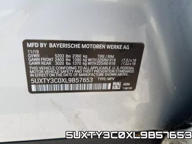5UXTY3C0XL9B57653 фото 2