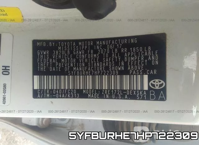 5YFBURHE7HP722309 фото 10