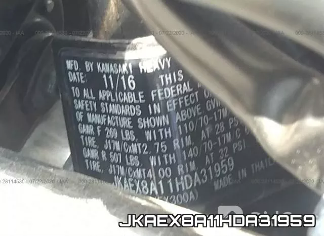 JKAEX8A11HDA31959 фото 2