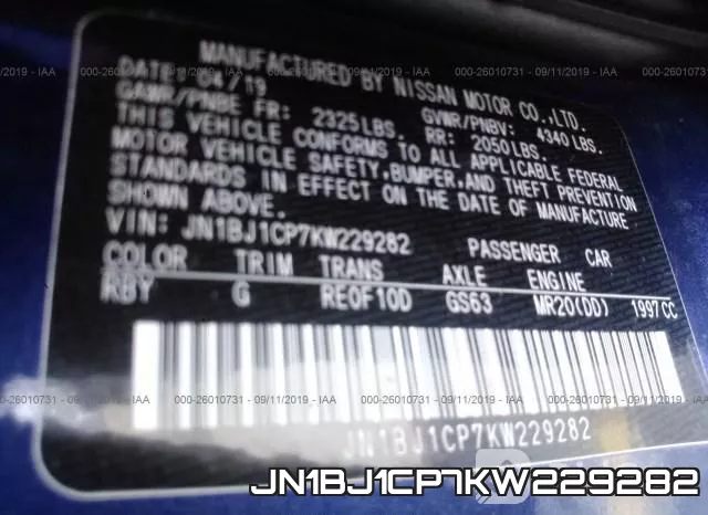 JN1BJ1CP7KW229282 фото 10