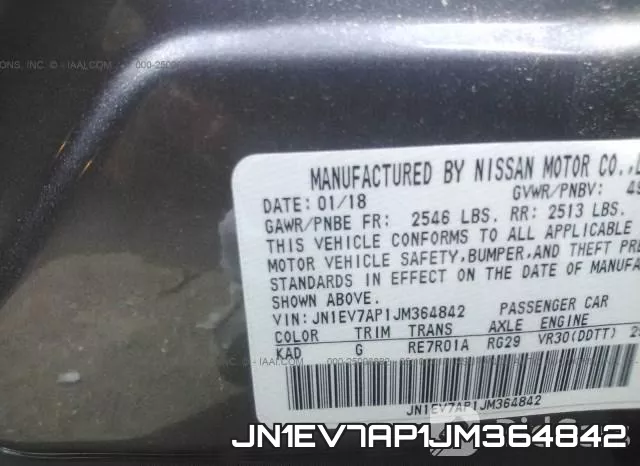 JN1EV7AP1JM364842 фото 10