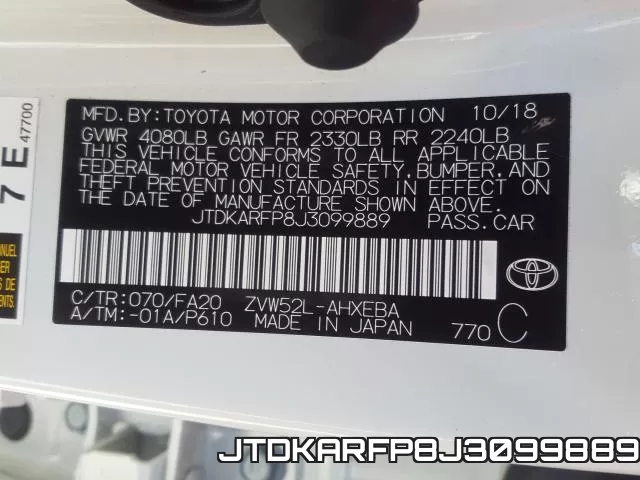 JTDKARFP8J3099889 фото 2