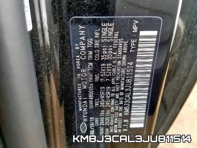 KM8J3CAL3JU811514 фото 2