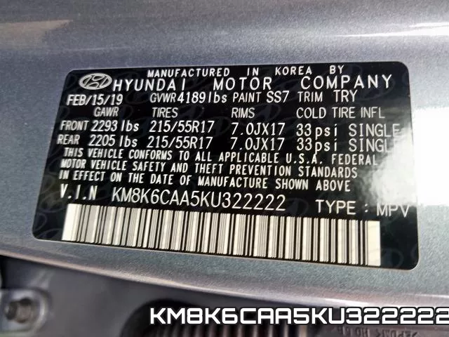 KM8K6CAA5KU322222 фото 2