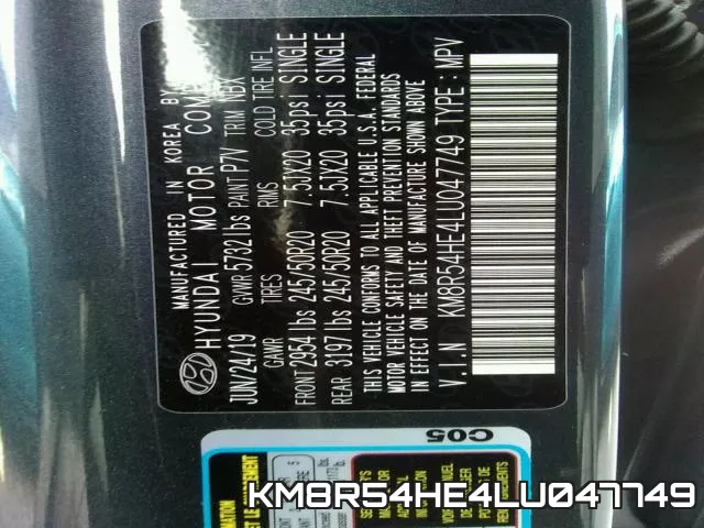 KM8R54HE4LU047749 фото 2
