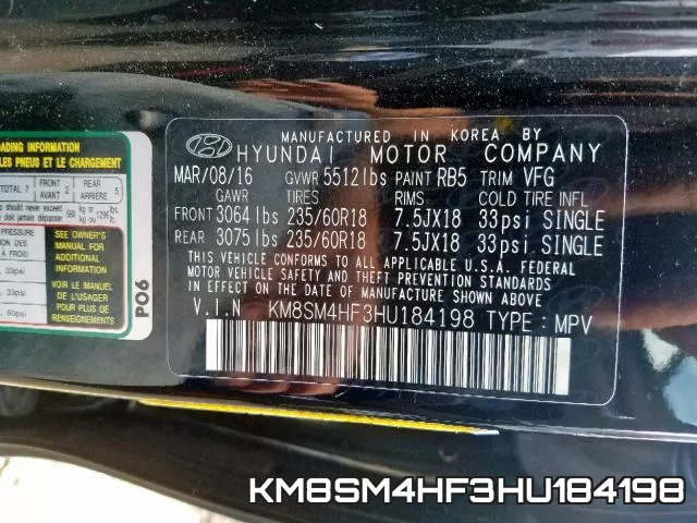 KM8SM4HF3HU184198 фото 2
