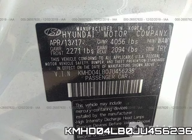 KMHD04LB0JU456236 фото 10