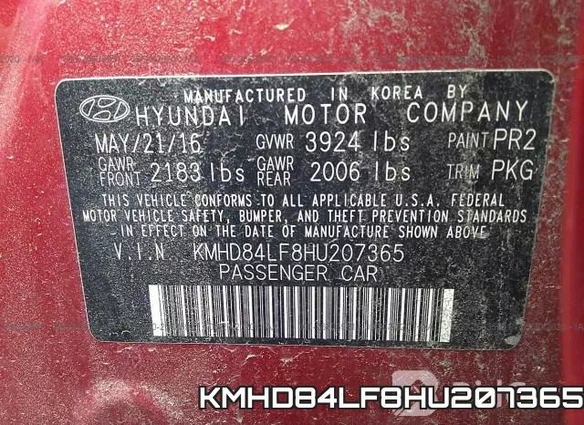 KMHD84LF8HU207365 фото 10