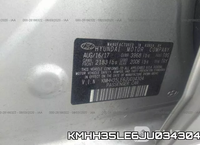 KMHH35LE6JU034304 фото 10