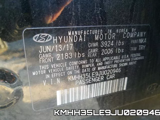 KMHH35LE9JU020946 фото 2