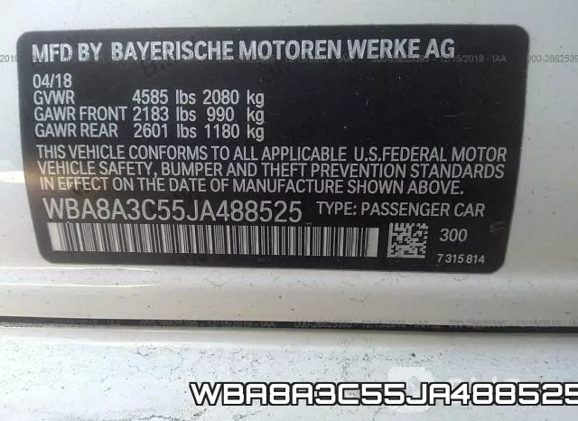 WBA8A3C55JA488525 фото 10