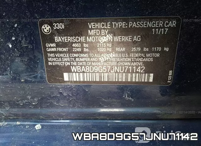 WBA8D9G57JNU71142 фото 10
