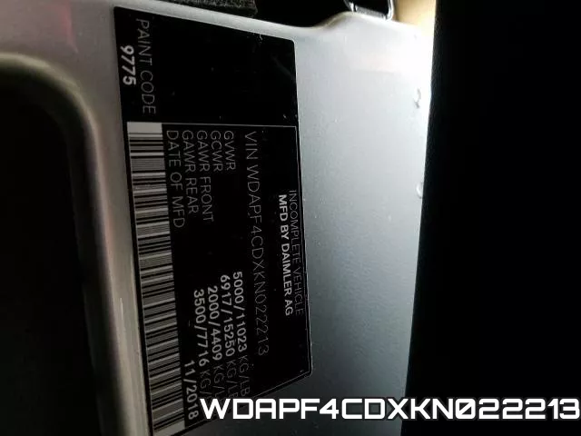 WDAPF4CDXKN022213 фото 2