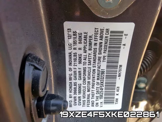 19XZE4F5XKE022861 фото 2