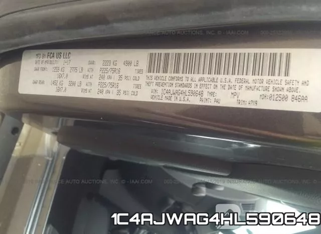1C4AJWAG4HL590648 фото 10