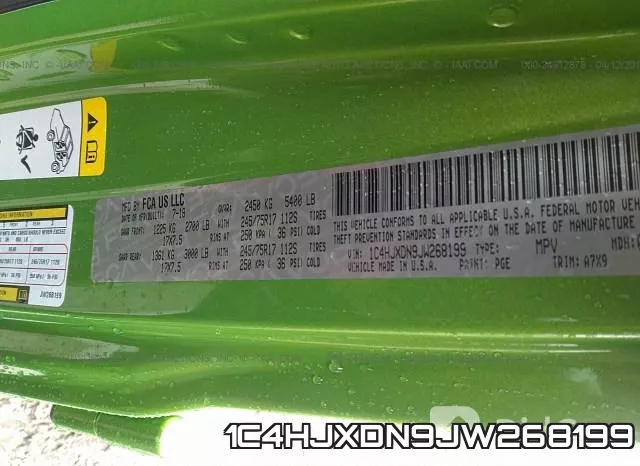 1C4HJXDN9JW268199 фото 9