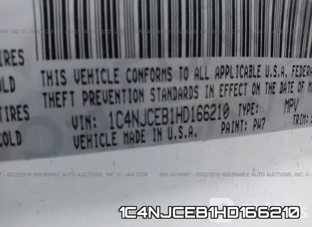 1C4NJCEB1HD166210 фото 10