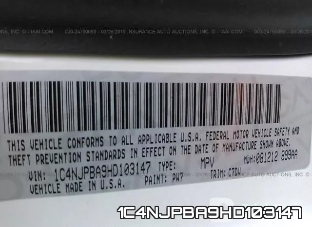 1C4NJPBA9HD103147 фото 10