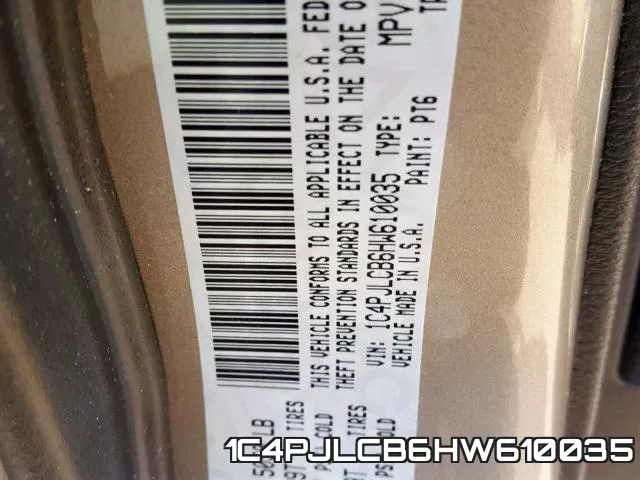 1C4PJLCB6HW610035 фото 2