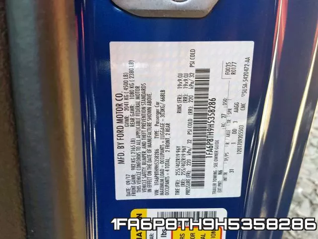 1FA6P8TH9H5358286 фото 2