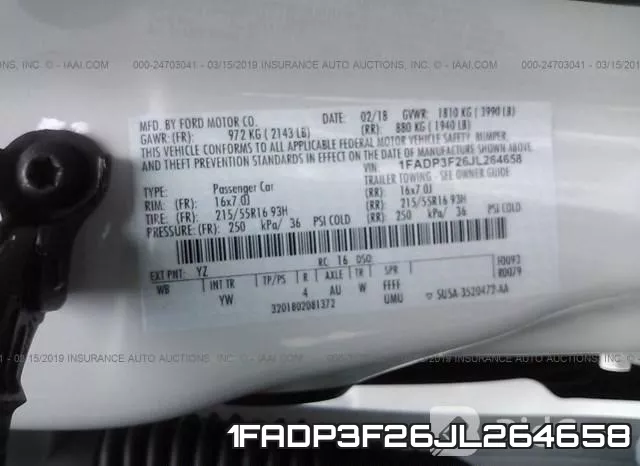 1FADP3F26JL264658 фото 10