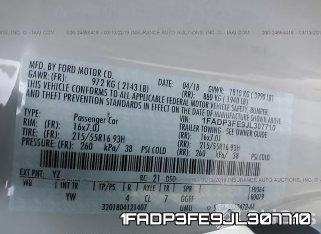 1FADP3FE9JL307710 фото 10