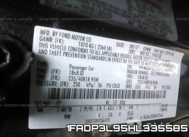 1FADP3L95HL335585 фото 10