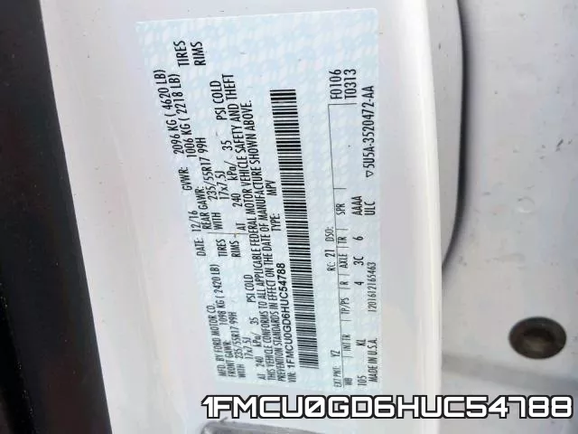 1FMCU0GD6HUC54788 фото 2