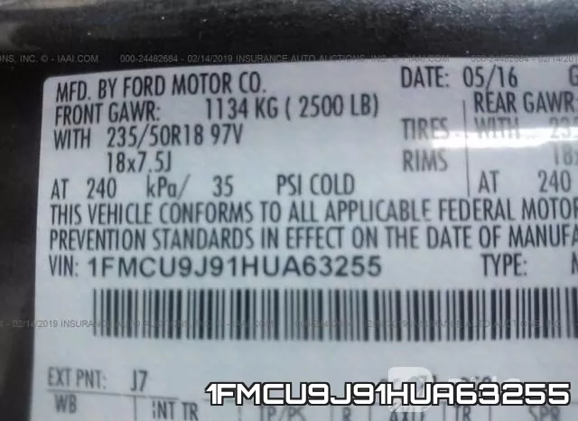 1FMCU9J91HUA63255 фото 10
