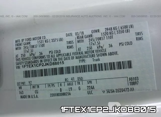 1FTEX1CP2JKD88015 фото 10