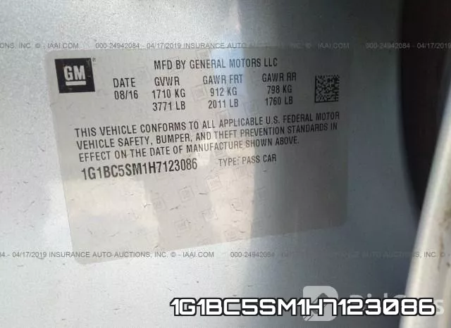 1G1BC5SM1H7123086 фото 10
