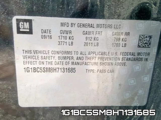 1G1BC5SM8H7131685 фото 2