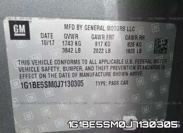 1G1BE5SM0J7130305 фото 10