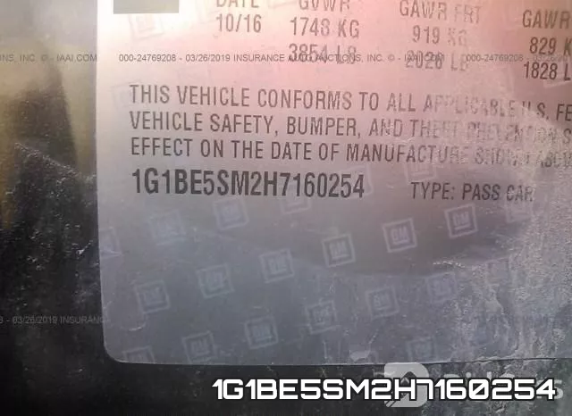 1G1BE5SM2H7160254 фото 9