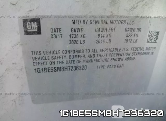 1G1BE5SM8H7236320 фото 10