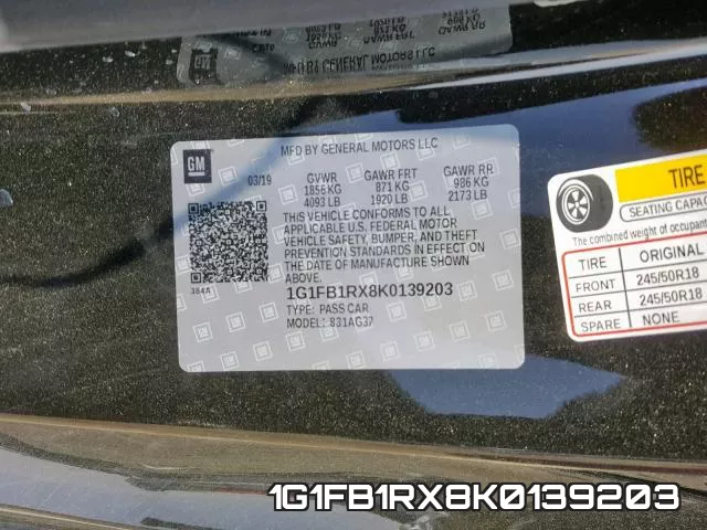 1G1FB1RX8K0139203 фото 2