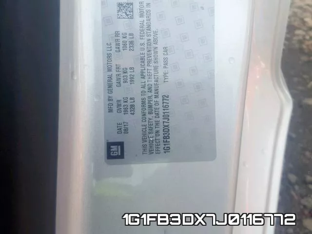 1G1FB3DX7J0116772 фото 2