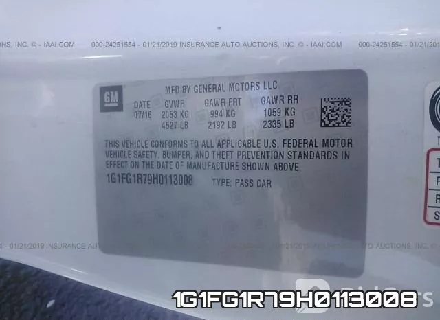 1G1FG1R79H0113008 фото 10