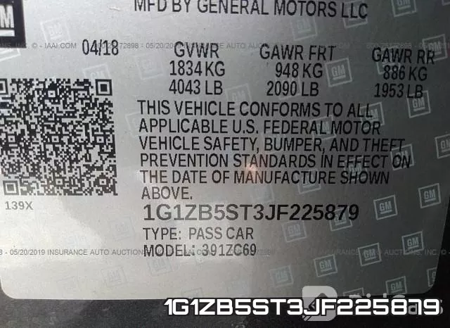1G1ZB5ST3JF225879 фото 10