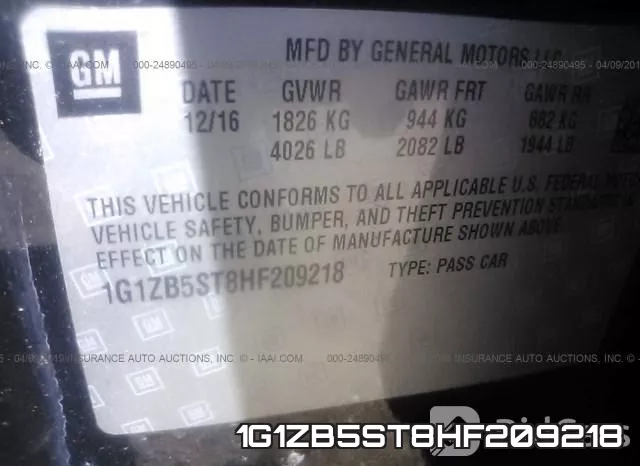 1G1ZB5ST8HF209218 фото 10