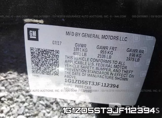 1G1ZD5ST3JF112394 фото 10