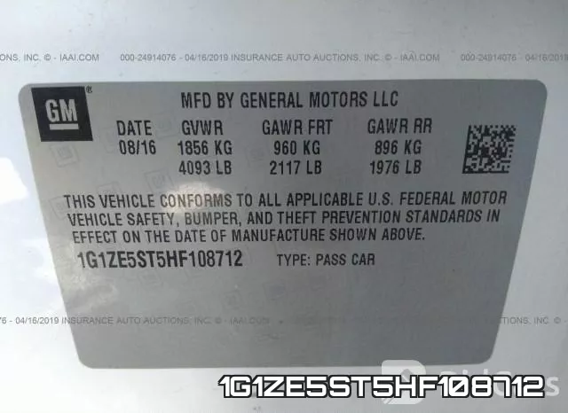 1G1ZE5ST5HF108712 фото 10