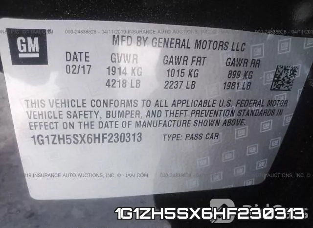 1G1ZH5SX6HF230313 фото 10