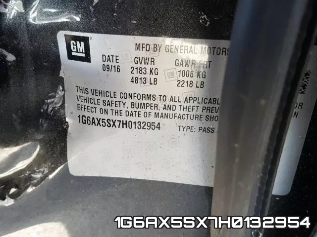 1G6AX5SX7H0132954 фото 2