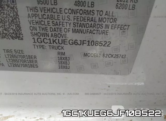 1GC1KUEG6JF108522 фото 10