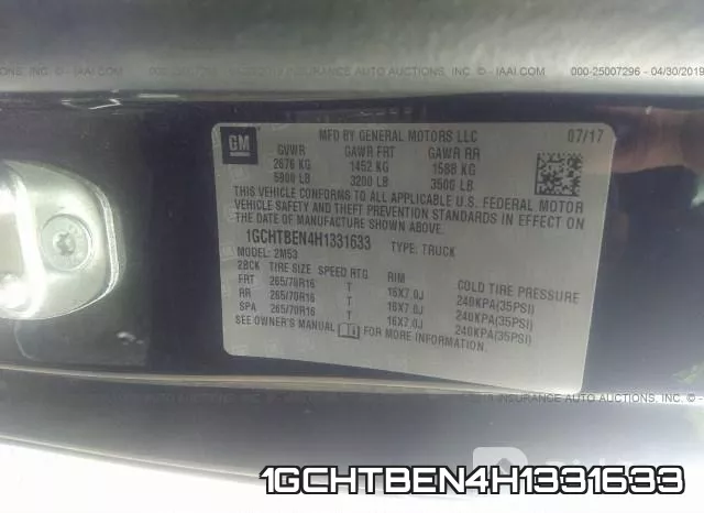 1GCHTBEN4H1331633 фото 10