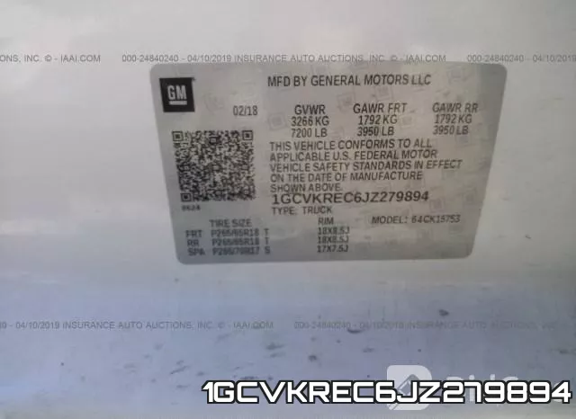 1GCVKREC6JZ279894 фото 10