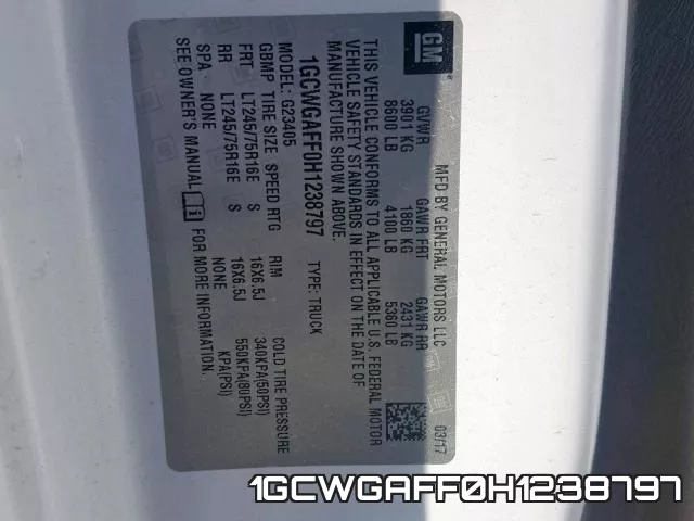1GCWGAFF0H1238797 фото 2