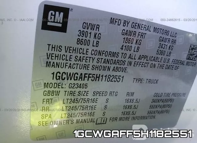 1GCWGAFF5H1182551 фото 10